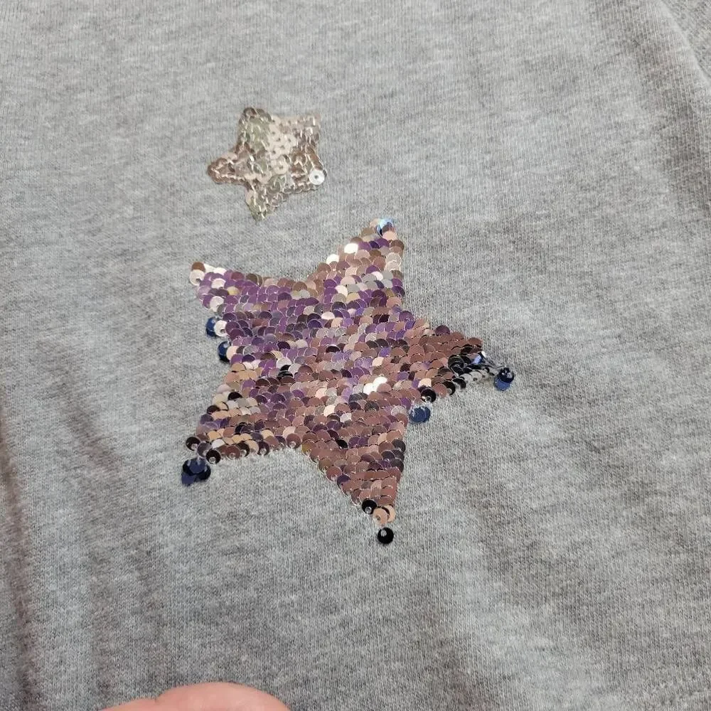 Justice flip sequin star dress S6/7